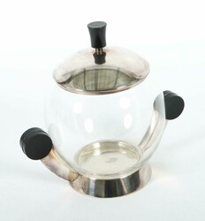 Art Deco Bowle WMF Geislingen, 1. Hälfte 20. Jh., Metallfuß und ...