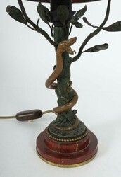 Figürliche Tischleuchte Wiener Bronze?, Anfang 20. Jh., der ...