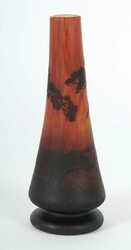 Vase mit See- und Baumlandschaft Daum Nancy, Frankreich, um 1900, ...