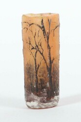 Miniaturvase ''Winterlandschaft'' Daum Frères, Nancy, Frankreich, ...