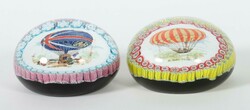 2 Paperweights Murano, Italien, 20 Jh., kugelförmig, Klarglas am ...