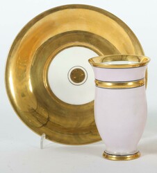 Biedermeier-Tasse mit Untertasse Fischer und Reichenbach, ...