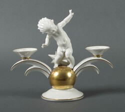 Kerzenleuchter mit Putto Karl Tutter (Entwurf), Hutschenreuther, ...