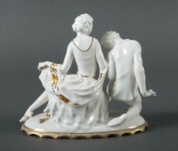 ''Der Handkuss'' Carl Werner (Entwurf), Hutschenreuther (Ausführung) ...