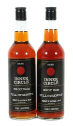 2 Flaschen Rum Inner Circle, 33 O.P. Rum, Full Strength, Product of ...
