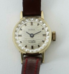 Damenarmbanduhr 20. Jh., Marke: Silberta, Gelbgold 585, punziert, mit ...