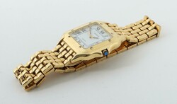 Damenarmbanduhr 20. Jh., Damenarmbanduhr Geneve, Gelbgold 750, Quarz, ...