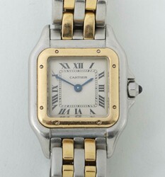 Damenarmbanduhr Cartier 20. Jh., Damenarmbanduhr Cartier Panthere, ...