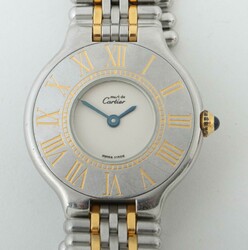 Damenarmbanduhr Cartier 20. Jh., Damenarmbanduhr Cartier Must de ...