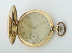 Herrentaschenuhr Um 1900, Herrentaschenuhr in Gelbgold 585, 2 Deckel ...