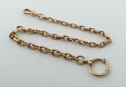 Uhrenkette 20. Jh., Uhrenkette in Gelbgold 585, punziert, ca. 31, 1, ...