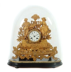 Napoleon III.-Pendule mit Gärtnerpaar Frankreich, um 1870, ...