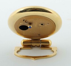 Cartier Tischuhr 20. Jh., Cartier Tischuhr mit klappbarem Fuß, Stahl ...