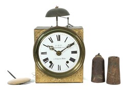 Comtoise Frankreich, 19. Jh., Emaillzifferblatt bez. ''1ère Qté ...