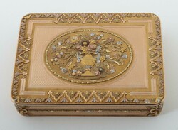 Französische Goldtabatiere Anfang 19. Jh., Frankreich, wohl Paris, ...