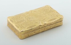 Golddose Ende 19. Jh., Österreich/Ungarn, vermutlich Wien, fein ...