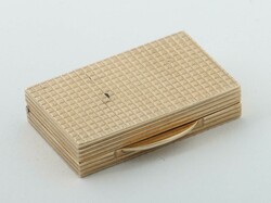 Kleine Golddose 20. Jh., Kleine Dose in Gelgold 375, gemustert, LxBxH ...