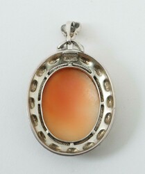 Kamee-Anhänger T. Fahrner Um 1930, Anhänger mit Muschelkamee von ...