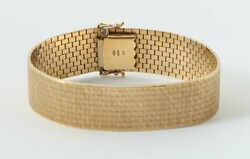 Goldarmband 20 Jh., Goldarmband in Gelbgold 750, ca. 51,6 g, LxB: ...