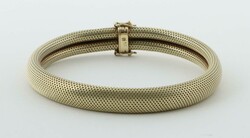 Goldarmband 20. Jh., modernes Armband in Gewebeoptik, Gelbold 585, ca ...