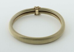 Goldarmband 20. Jh., modernes Armband in Gewebeoptik, Gelbold 585, ca ...