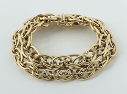 Goldarmband 20. Jh., Armband in Gelbgold 585, ca. 28,5 g, L: 19 cm, ...