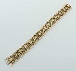 Goldarmband 20. Jh., Armband in Gelbgold 585, ca. 28,5 g, L: 19 cm, ...