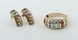 Konvolut Schmuck 20. Jh., Paar Ohrstecker und 1 Ring, Gelbgold 333, ...