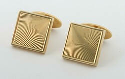 Paar Manschettenknöpfe 20. Jh., Paar quadratische Manschettenknöpfe ...
