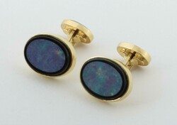 Paar Manschettenknöpfe 20. Jh., 2 Manschettenknöpfe in Gelbgold 585 ...