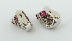 Paar Ohrstecker 20. Jh., Paar Ohrstecker in Weißgold 750 und Platin, ...