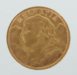 20 Franken-Goldvreneli Schweiz, 1947, Gold 900, ca. 6,45 g, averse ...