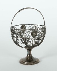 Bügelschale Jan Godet, Berlin, 2. Hälfte 18. Jh., Silber, ca. 200 g ...