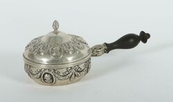 Kleine Kasserolle 19. Jh., Silber, ca. 125 g, runder sich ...