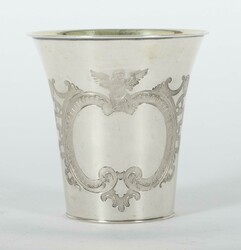 Kleine Tischvase 19. Jh., Silber 12-lötig, ca. 55 g, ...