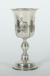 Weinbecher 19. Jh., Silber, ca. 90 g, runder glockenförmier Stand ...