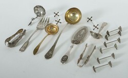 Sammlung Besteckteile meist 19. Jh., Silber, ca. 870 g, 16-tlg. best. ...