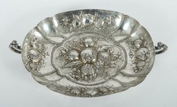Ovale Schale 19. Jh., Silber säuregeprüft, ca. 500 g, ovaler ...