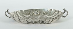 Ovale Schale 19. Jh., Silber säuregeprüft, ca. 500 g, ovaler ...