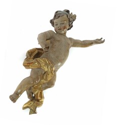 Bildschnitzer des 18. Jh. wohl süddeutschland, ''Schwebender Engel'' ...