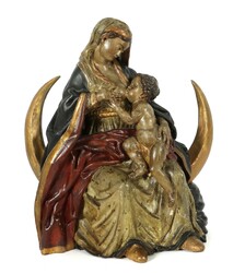 Bildschnitzer des 19. Jahrhunderts ''Maria lactans'', vollplastisch ...