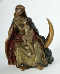 Bildschnitzer des 19. Jahrhunderts ''Maria lactans'', vollplastisch ...