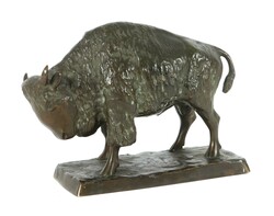 Böhm, O. Bildhauer des 19./20. Jh. ''Bison'', Bronze patiniert, ...