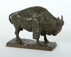 Böhm, O. Bildhauer des 19./20. Jh. ''Bison'', Bronze patiniert, ...