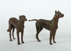 Bildhauer des 19./20. Jh. Zwei Hundefiguren: ''Borsoi'' und ''Dogge'' ...