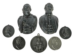 Bildhauer des 20. Jh. Konvolut Plaketten/Reliefs, 7 tlg., 2x Goethe ...