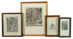 Konvolut 4 Grafiken Hans Sebald Beham (1500-1550), ''Pacientia'', ...