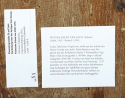 Coecke van Aelst, Pieter (Schule) Aals 1502 - 1550 Brüssel, ...
