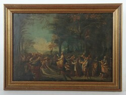 Maler des 17./18. Jh. ''Einzug Christi in Jerusalem'', Christus auf ...