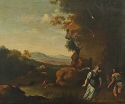 Maler des 17./18. Jh. ''Erzengel Raphael und Tobias'', Darstellung ...